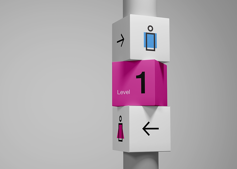 Wayfinding Sign PSD Mockup.png