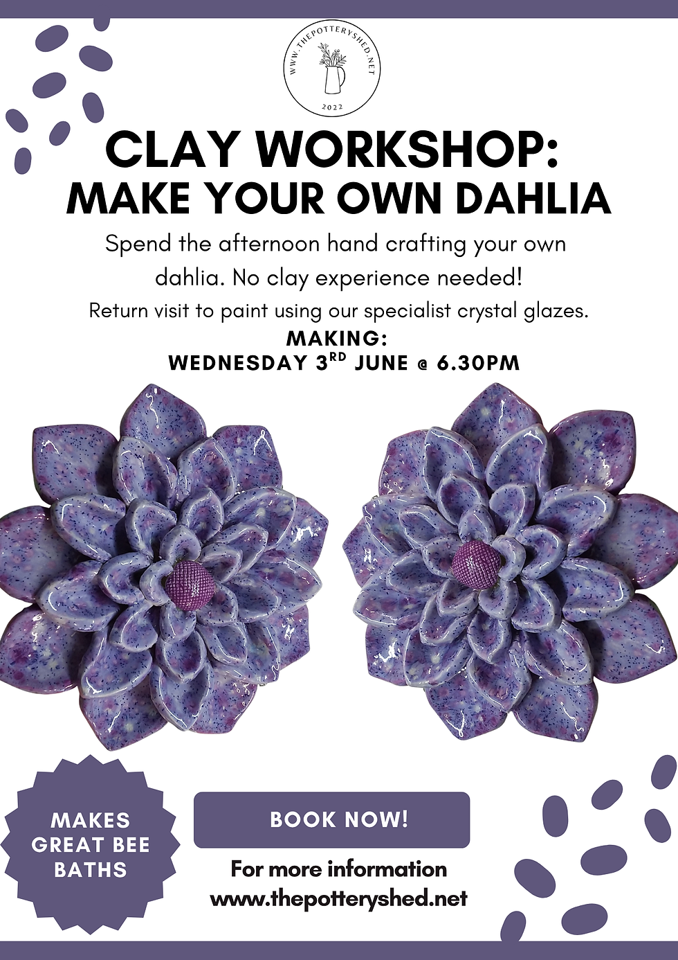 Clay Workshop - Make your own Dahlia