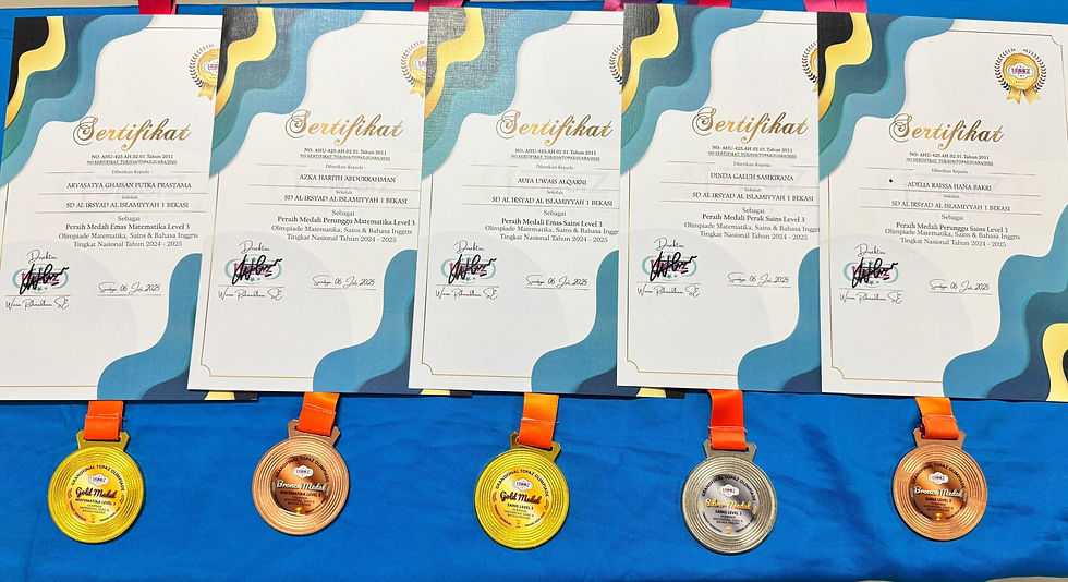 Prestasi Gemilang SD B1 di Olimpiade TOPAZ