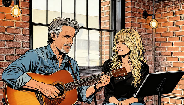 Gavoni SongWorks founders Gino and Lisa Gavoni in Nashville studio