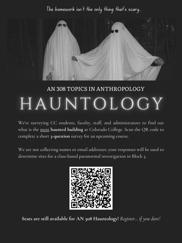 Image describing Hauntology survey and course information for Block 3