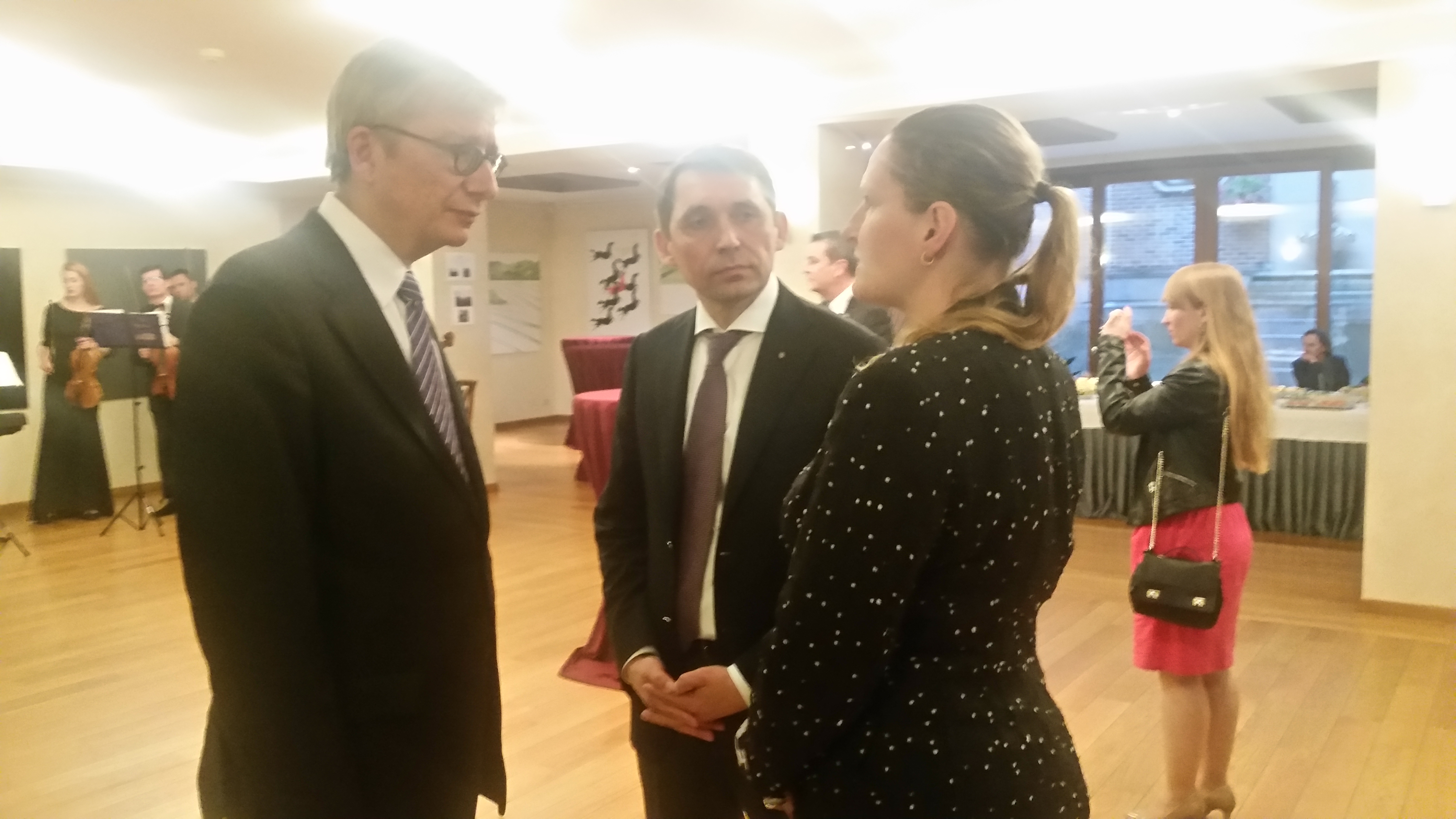 Zoia with Ambassador of Ukraine