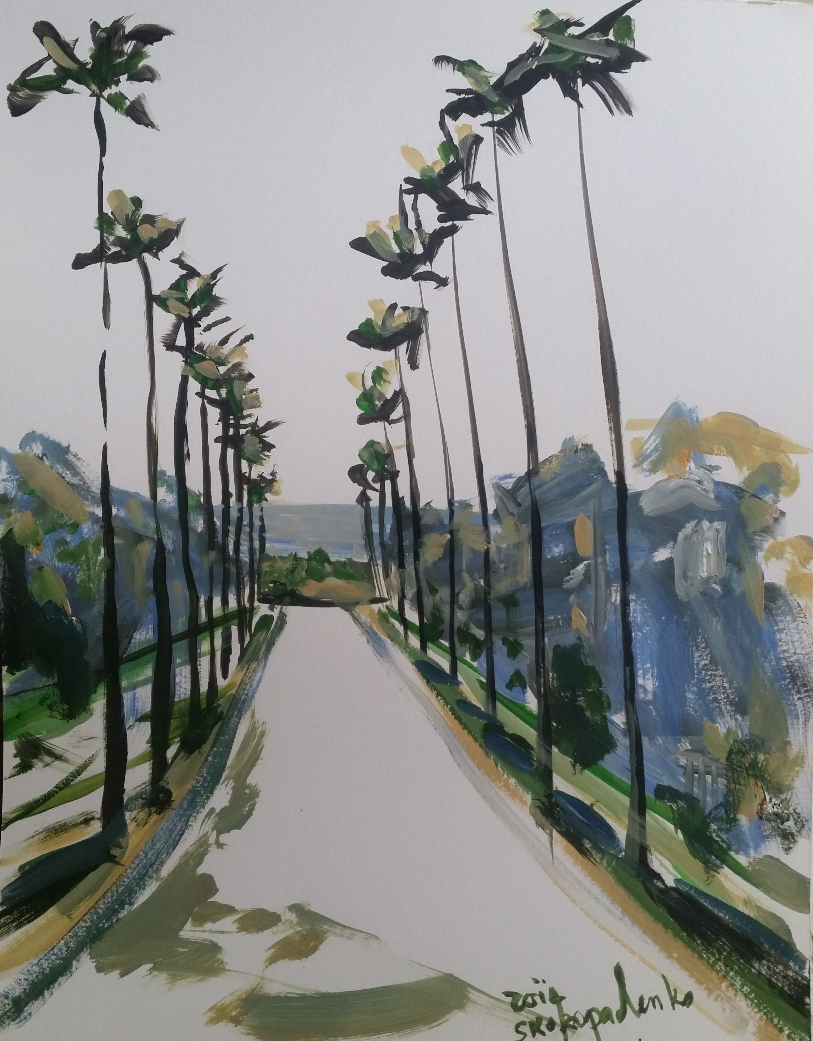 Painting California. February 2017