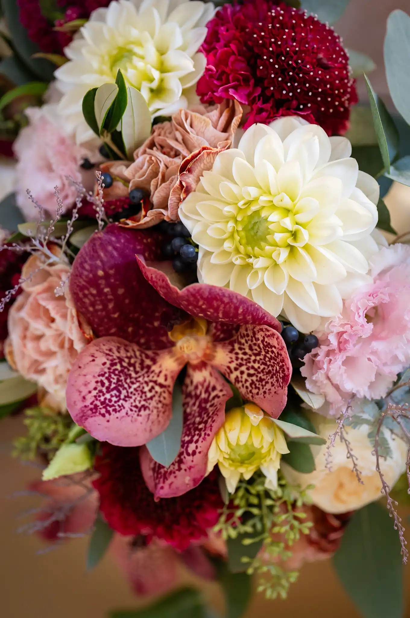 Detail Blumen vom Brautstrauss