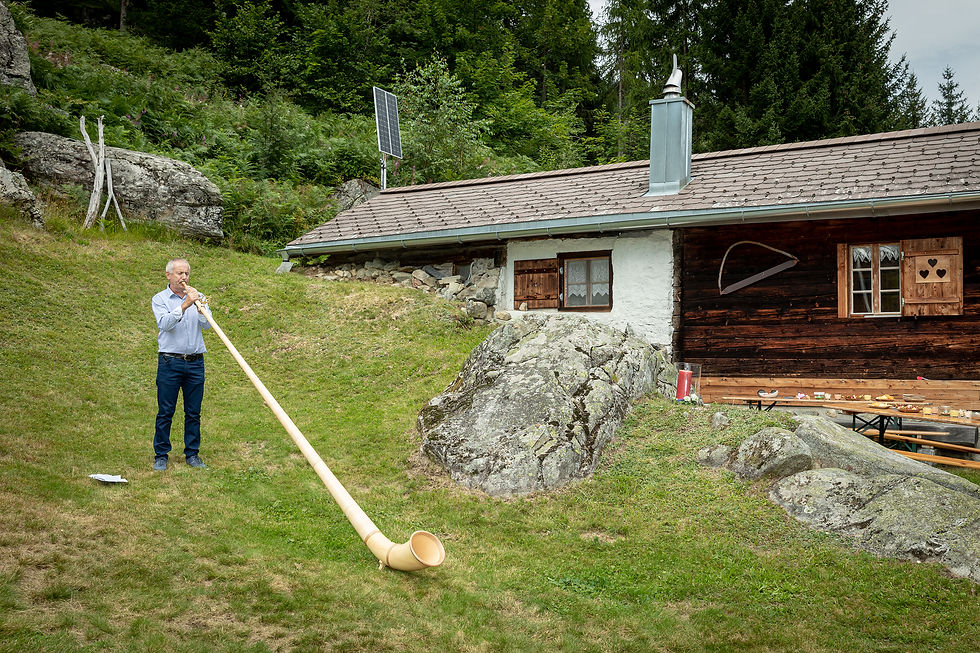 Hochzeit Maiensäss Alphorn