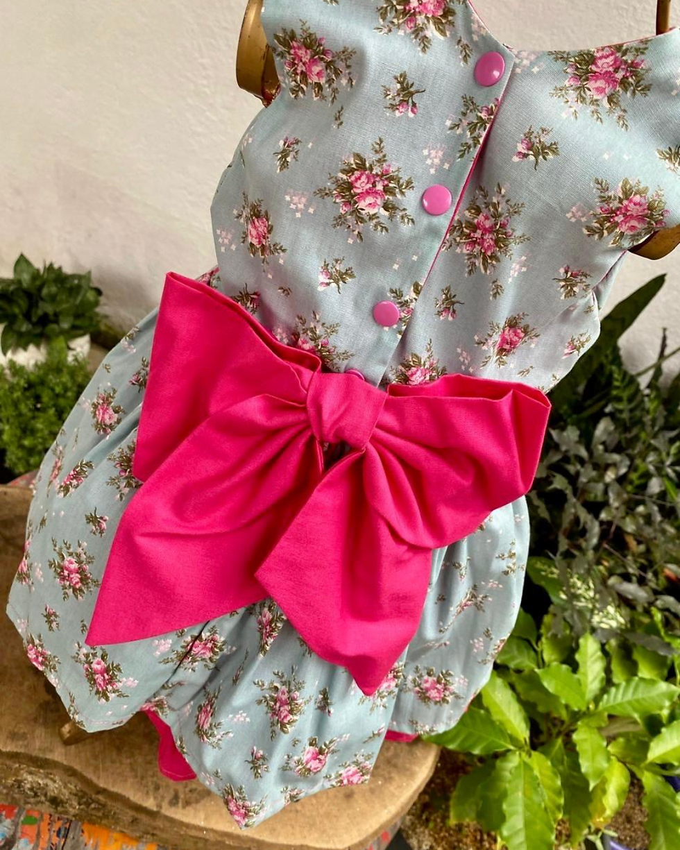 Miniatura: Vestido Jardim de Rosas