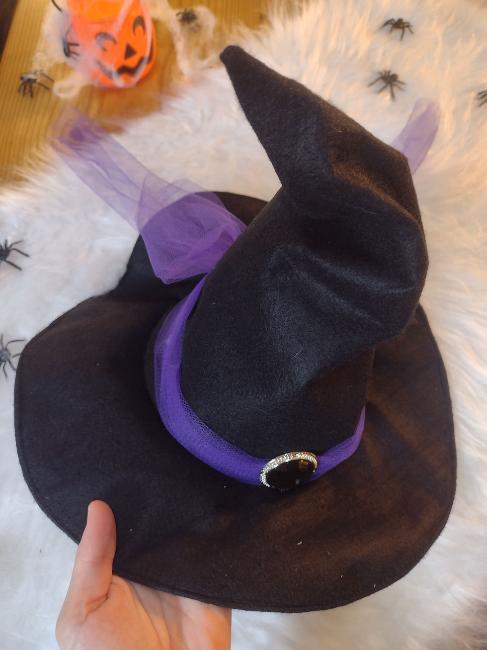 Miniatura: Combo Vestido Bruxinha Violeta + Chapéu + Vassoura