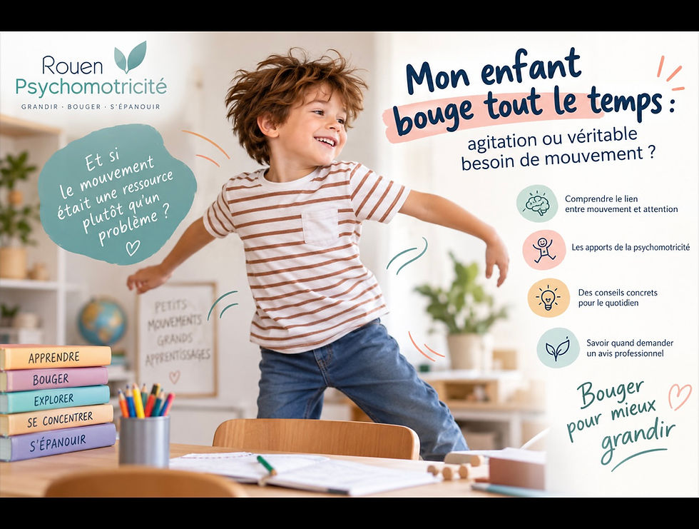 « Mon enfant bouge tout le temps : besoin de mouvement ou agitation ? »