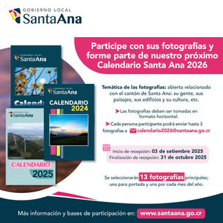 Sea parte del Calendario Santa Ana 2026