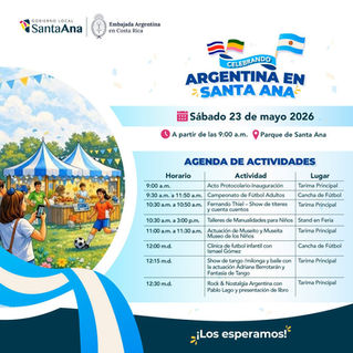 Santa Ana celebrará cultura argentina con feria gastronómica, música y actividades para toda la familia
