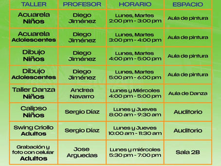 EMAI abre matrícula para sus Talleres Intensivos de Vacaciones de Julio