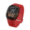 Thumbnail: V2 Apple Watch Case Titanium JetBlack – Red Strap