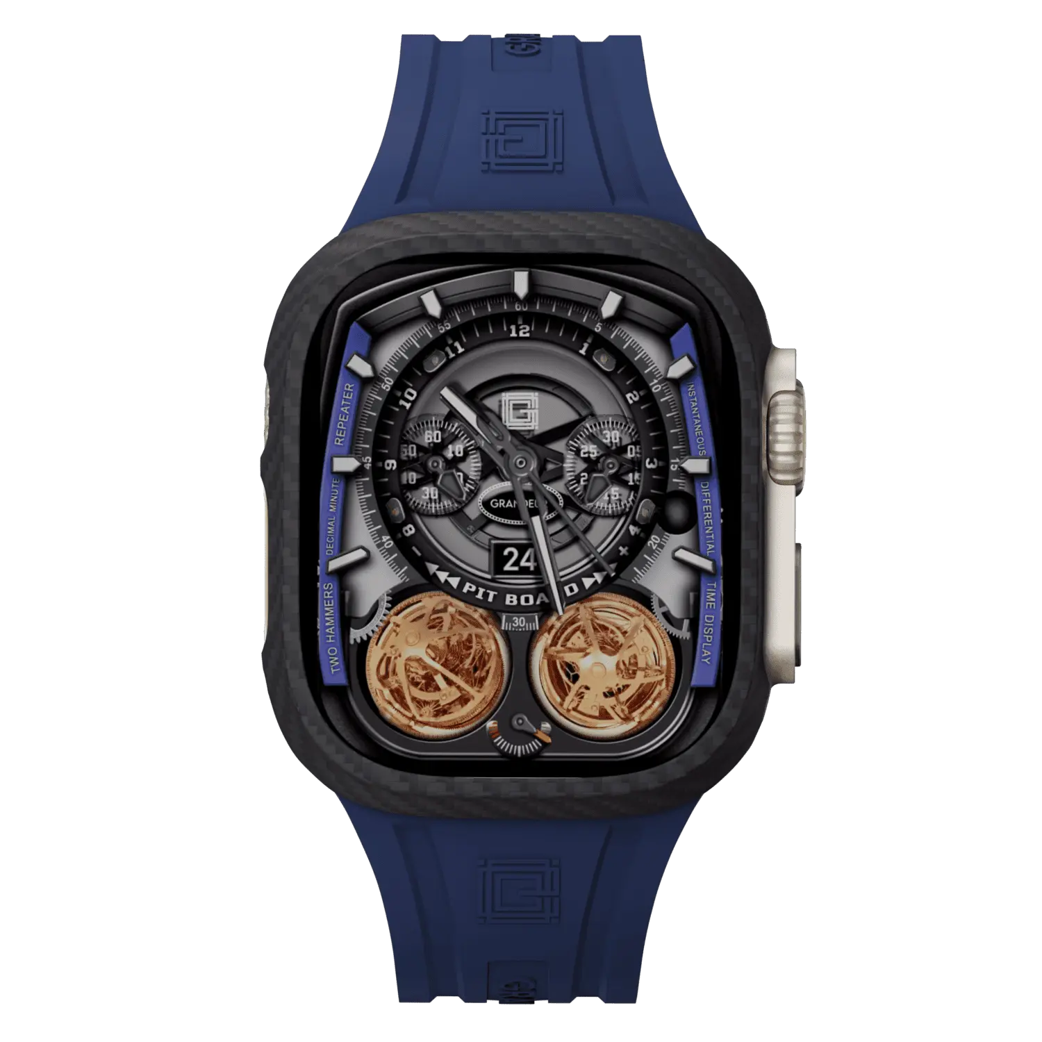 Apple Watch Ultra Case – Navy Blue Strap