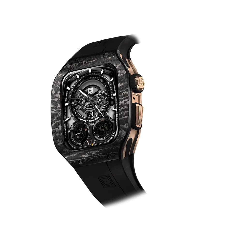 Thumbnail: Limited To 100 Pcs Rose Gold & Carbon Fiber Apple Watch Case