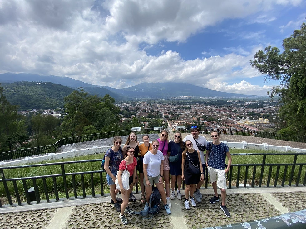Savoring the memory of coffee and chocolate with an unforgettable view over Antigua.