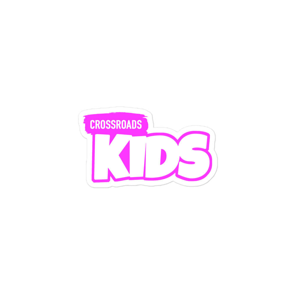 Pink Crossroads Kids Bubble-free sticker