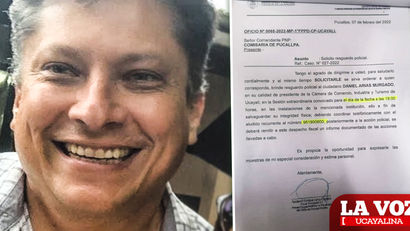Daniel Arias maltrata a asistente y solicita seguridad ante la PNP