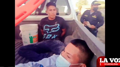 PATRULLAJE INTEGRADO DE CORONEL PORTILLO CAPTURA A DOS SUJETOS CON ARMAS DE FUEGO