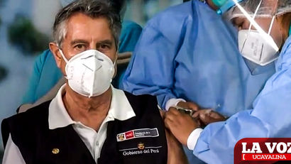  Presidente Sagasti fue vacunado con primera dosis de Sinopharm