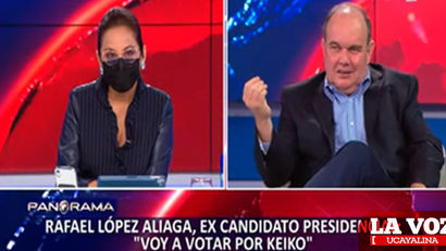 López Aliaga anunció que su voto en segunda vuelta será para Keiko Fujimori