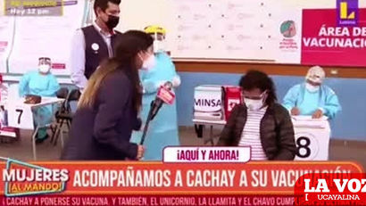Cachay recibió la primera vacuna contra el coronavirus