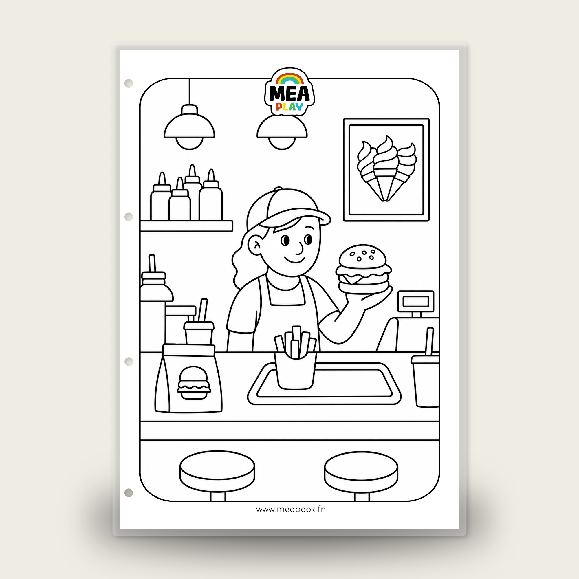 🌈 MEA Play 🖍️ Coloriage fast-food