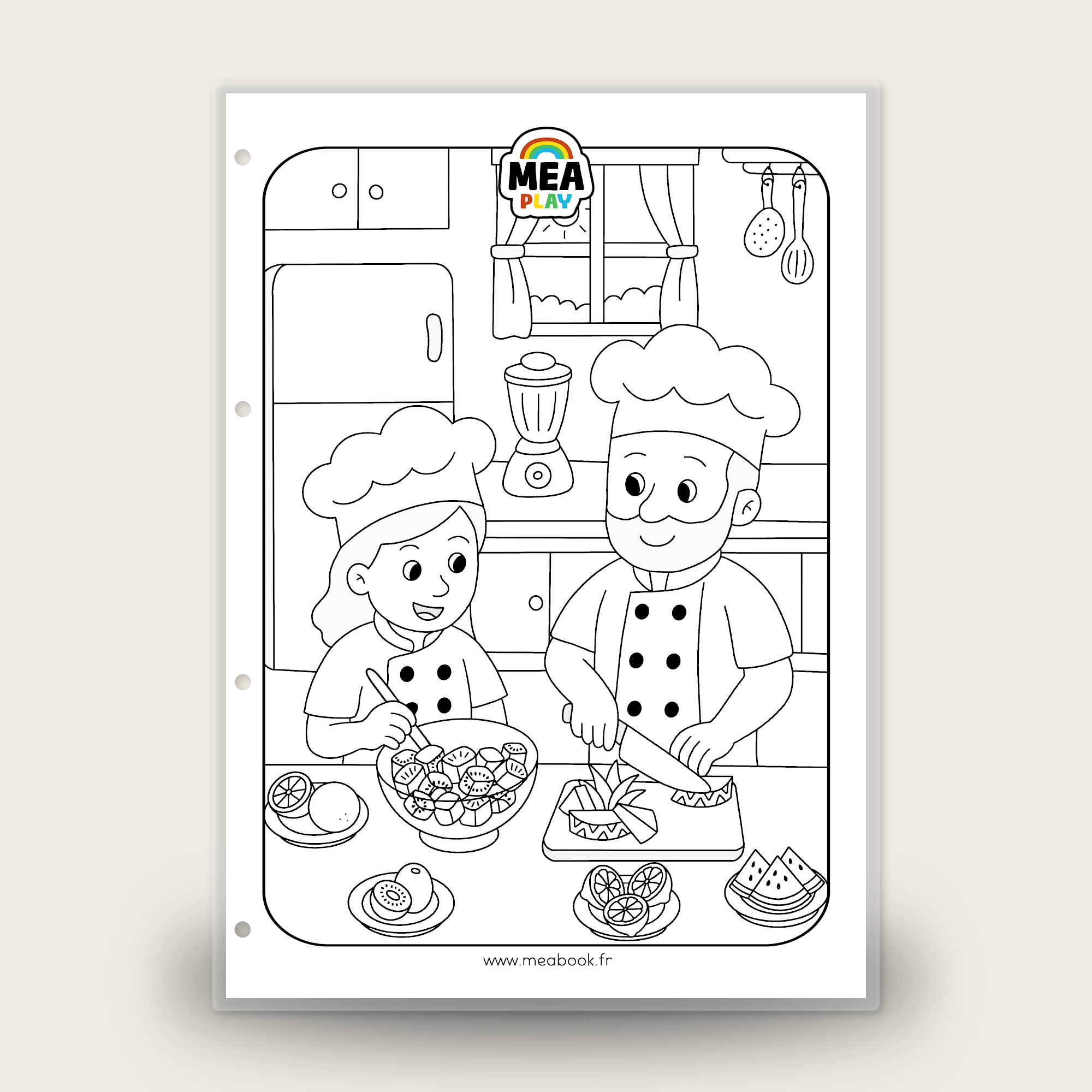 🌈 MEA Play 🔪 Coloriage cuisine