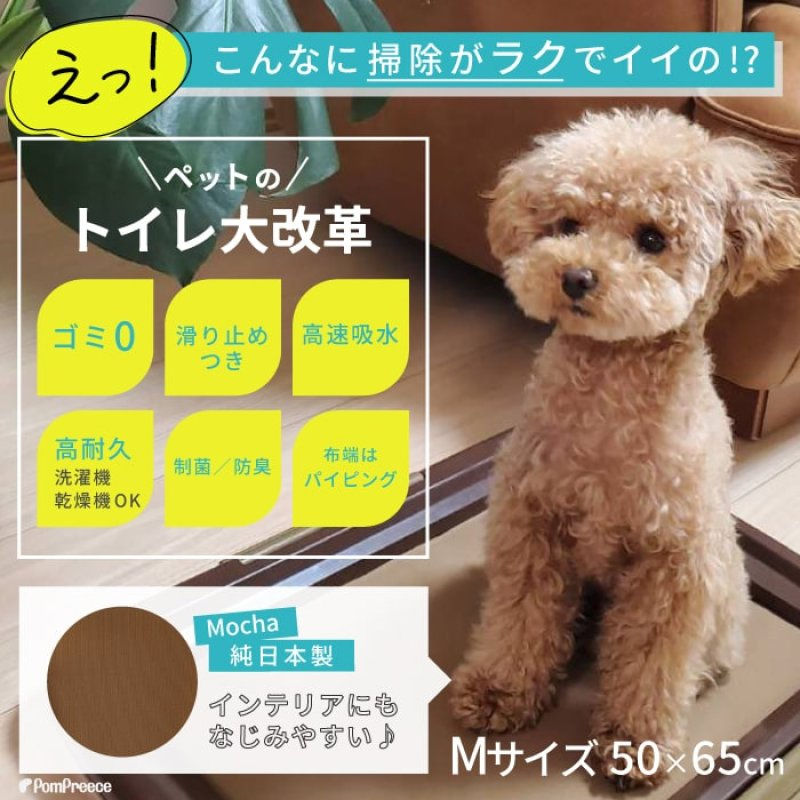 サムネイル： 制菌ペットシーツ プレミアII　【M】洗えるペットシーツ 吸収力抜群 強力滑り止め加工付き