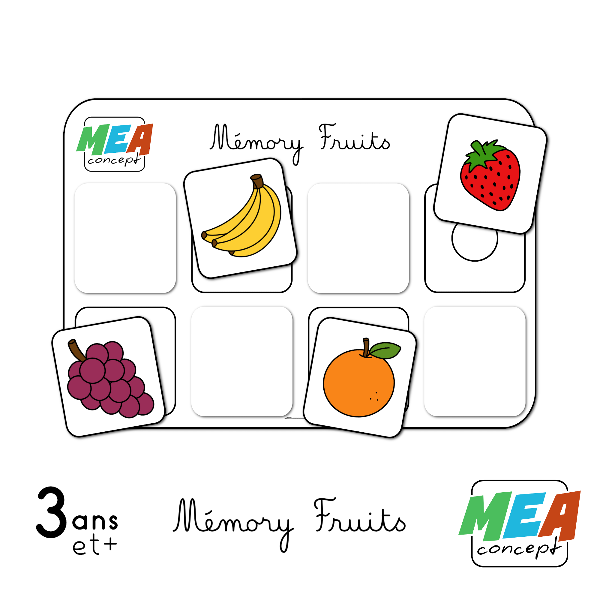 🍌 Mémory Fruits [MEA Concept]