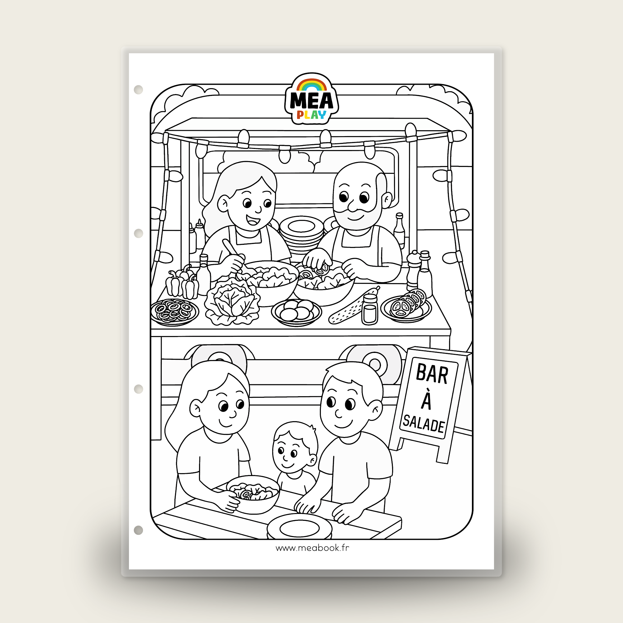 🌈 MEA Play 🥗 Coloriage foodtruck