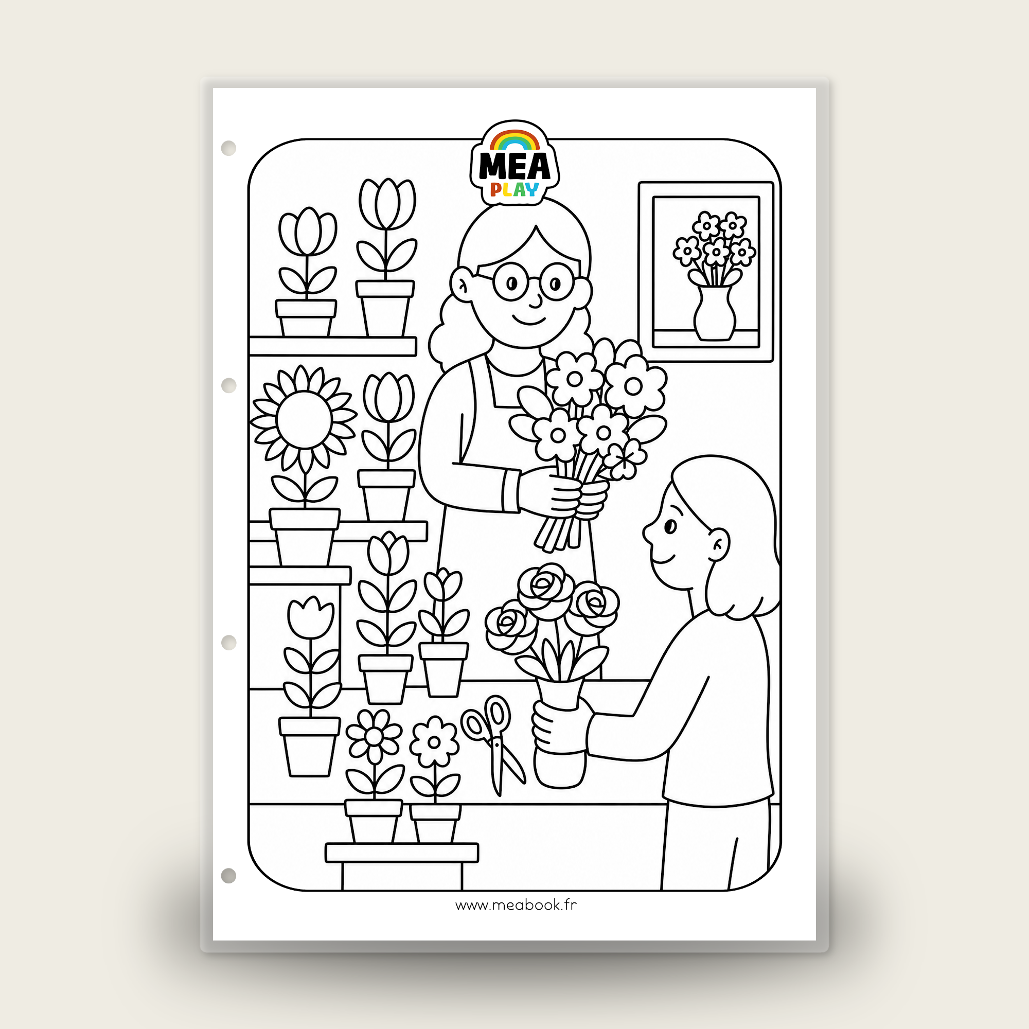 🌈 MEA Play 🖍️ Coloriage fleuriste