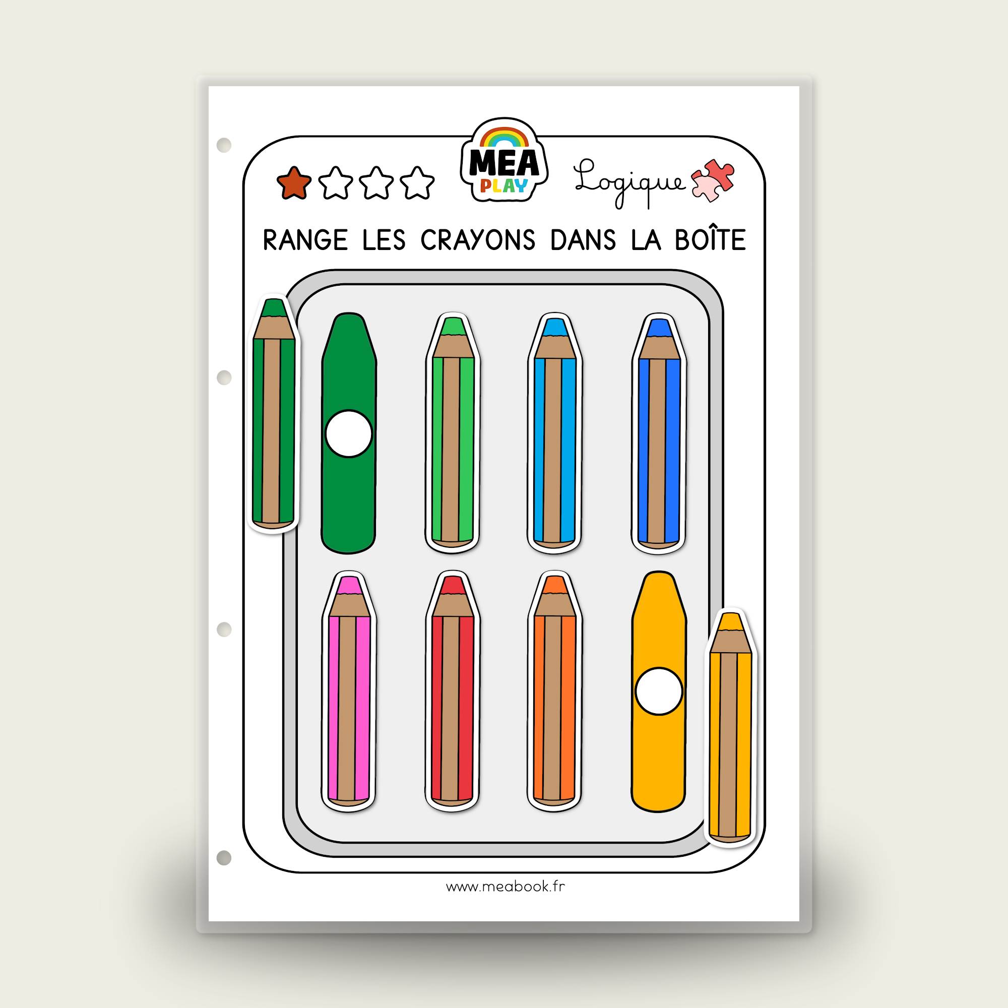 🌈 MEA Play ✏️ Boîte crayon
