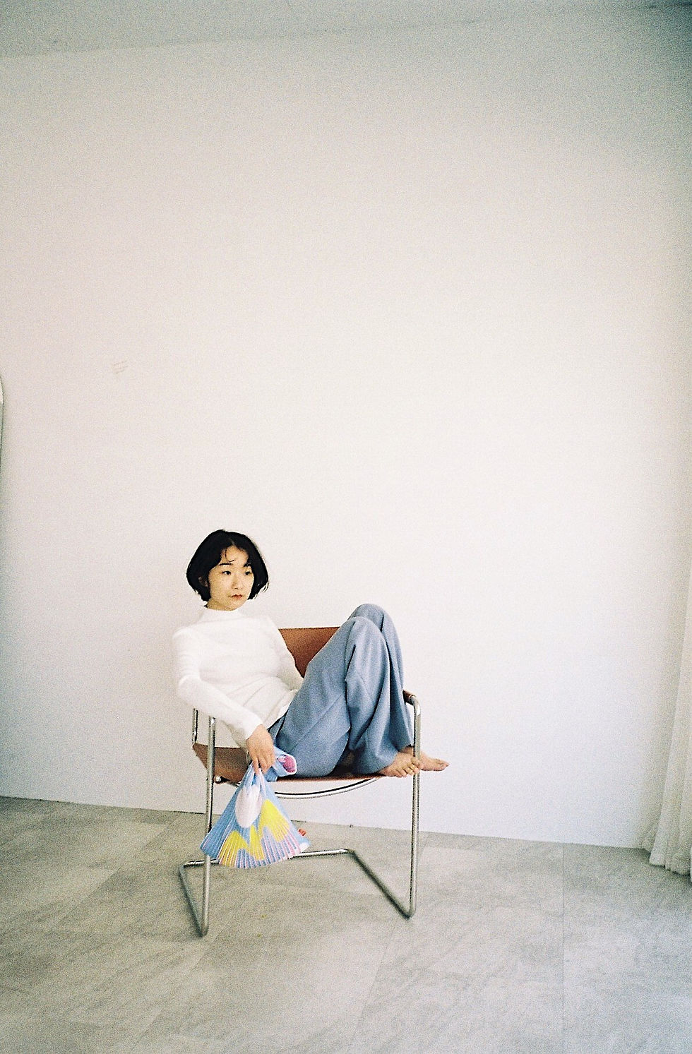 縮圖：Plisse Knit Bag / Tulip