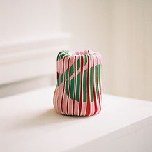 plisse knit bag
