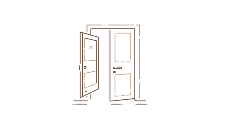 Minimal illustration representing a fresh start and choosing a new beginning