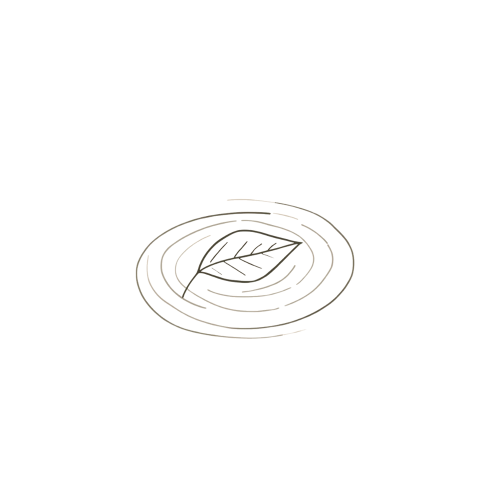 A floating leaf symbolizes letting go, trust, and allowing life to carry you in a supportive direction