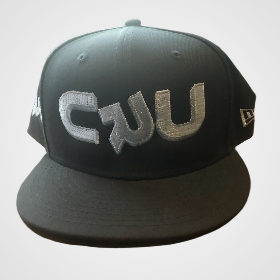Gray "CRU" Black Snapback