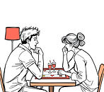 Sketch image of Couple playing board game.jpg