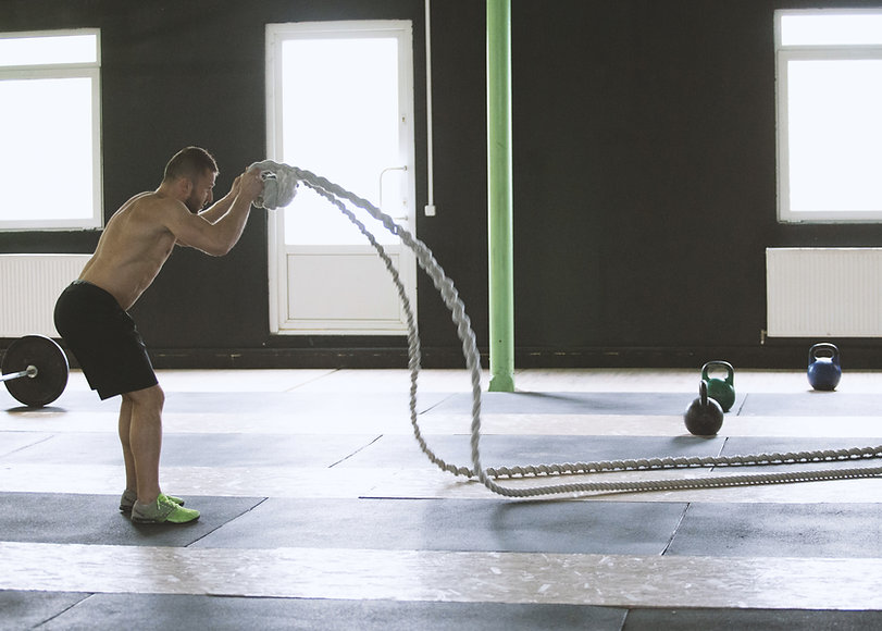 Man Using Ropes