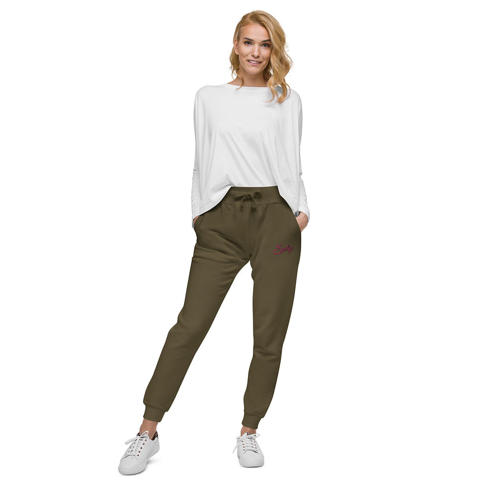 Thumbnail: Women's fleece sweatpants - SPLY logo embroidered 