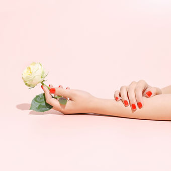 Holding a Rose