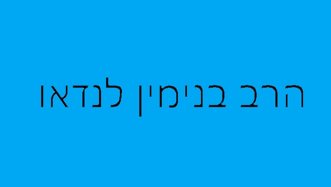 הרב בנימין לנדאו