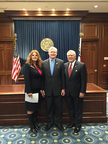 Commissioners Rakestraw & Treadwell with Governor Deal