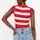Thumbnail: Striped Crop Knitwear Blouse Kopyası