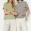 Thumbnail: 2-Pack 100% Cotton Basic Stand Up Collar Knitted T-Shirt
