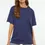 Thumbnail: 100% Cotton Boyfriend Fit Crew Neck Knitted T-Shirt