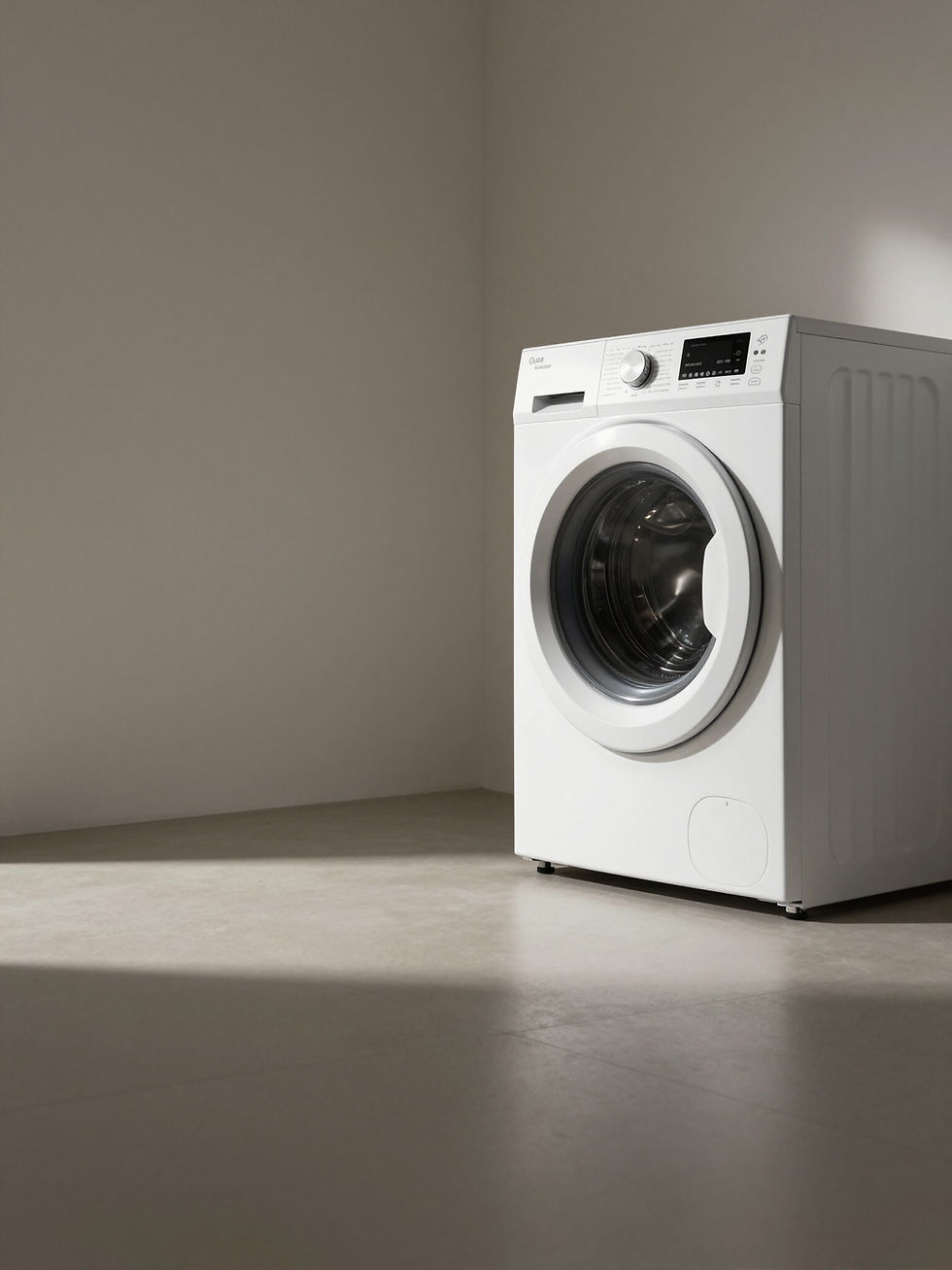 Ozone laundry system in a clean, airy modern laundry room
