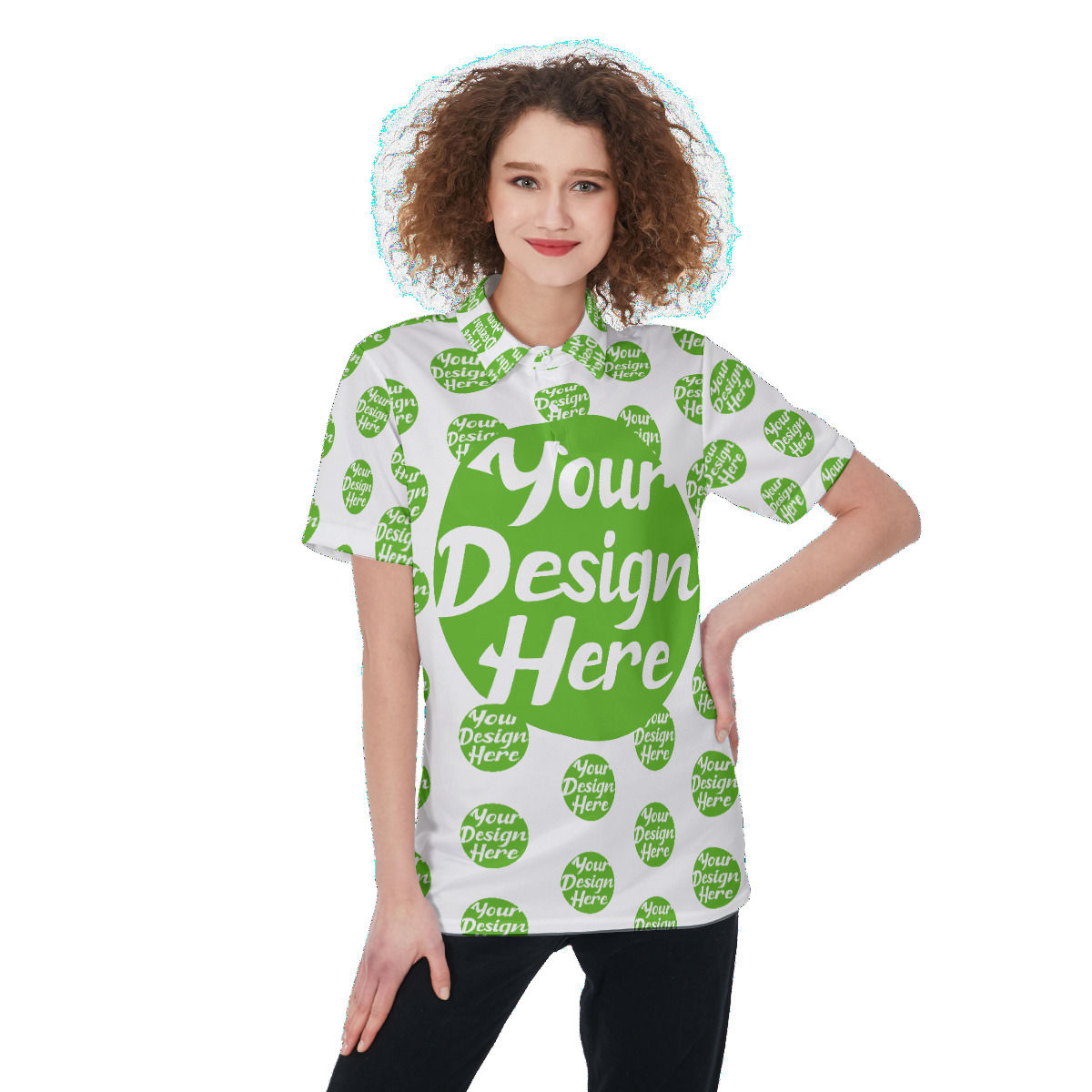 Women's Custom All Over Print Polo Jersey