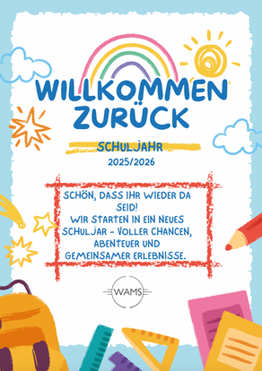 Willkommen im neuen Schuljahr 2025/26!