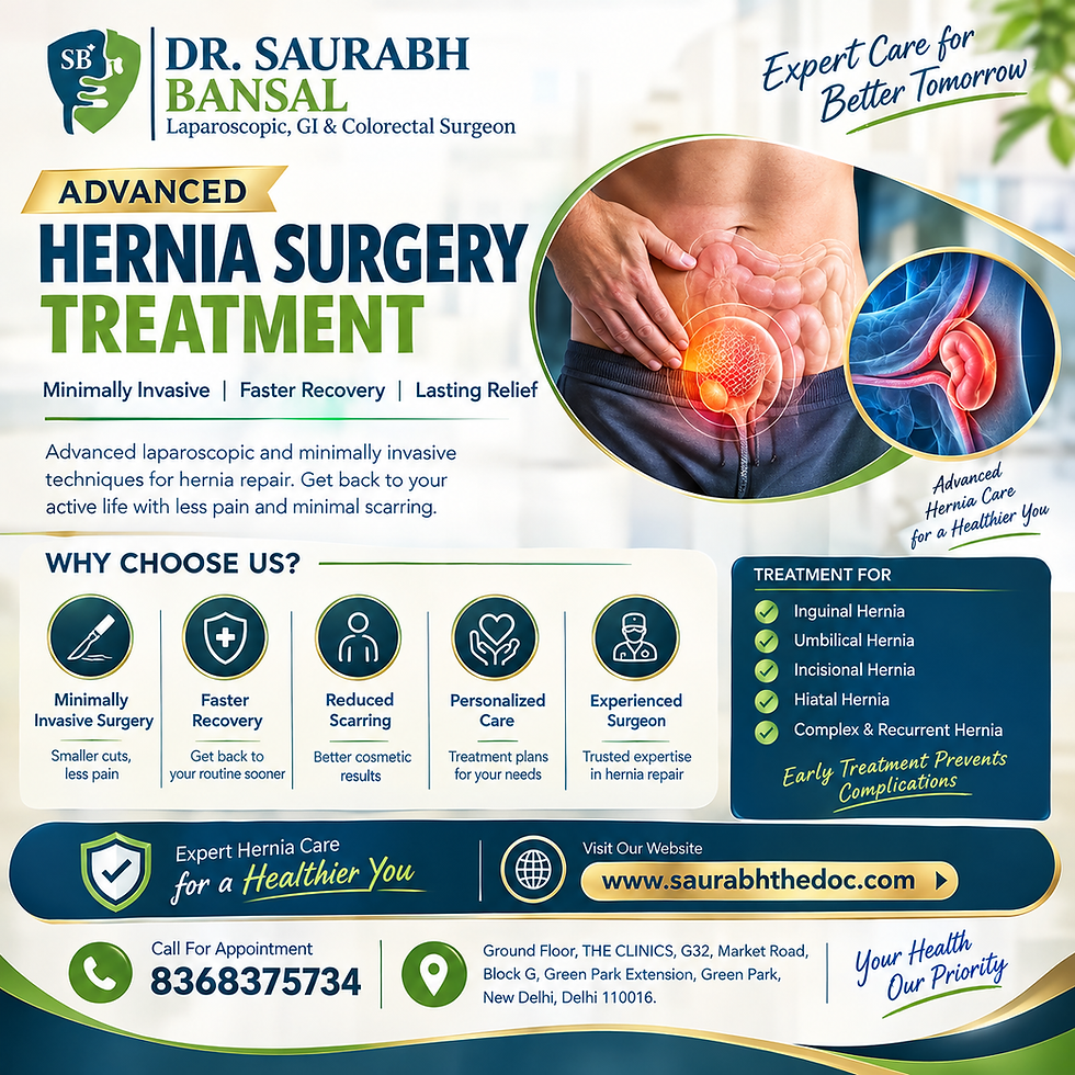 Advanced Hernia Surgery Treatment for Effective and Lasting Relief